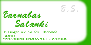 barnabas salanki business card